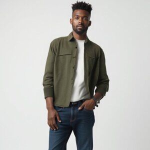 NWT Le31 Men's Quilted Olive Jacket L